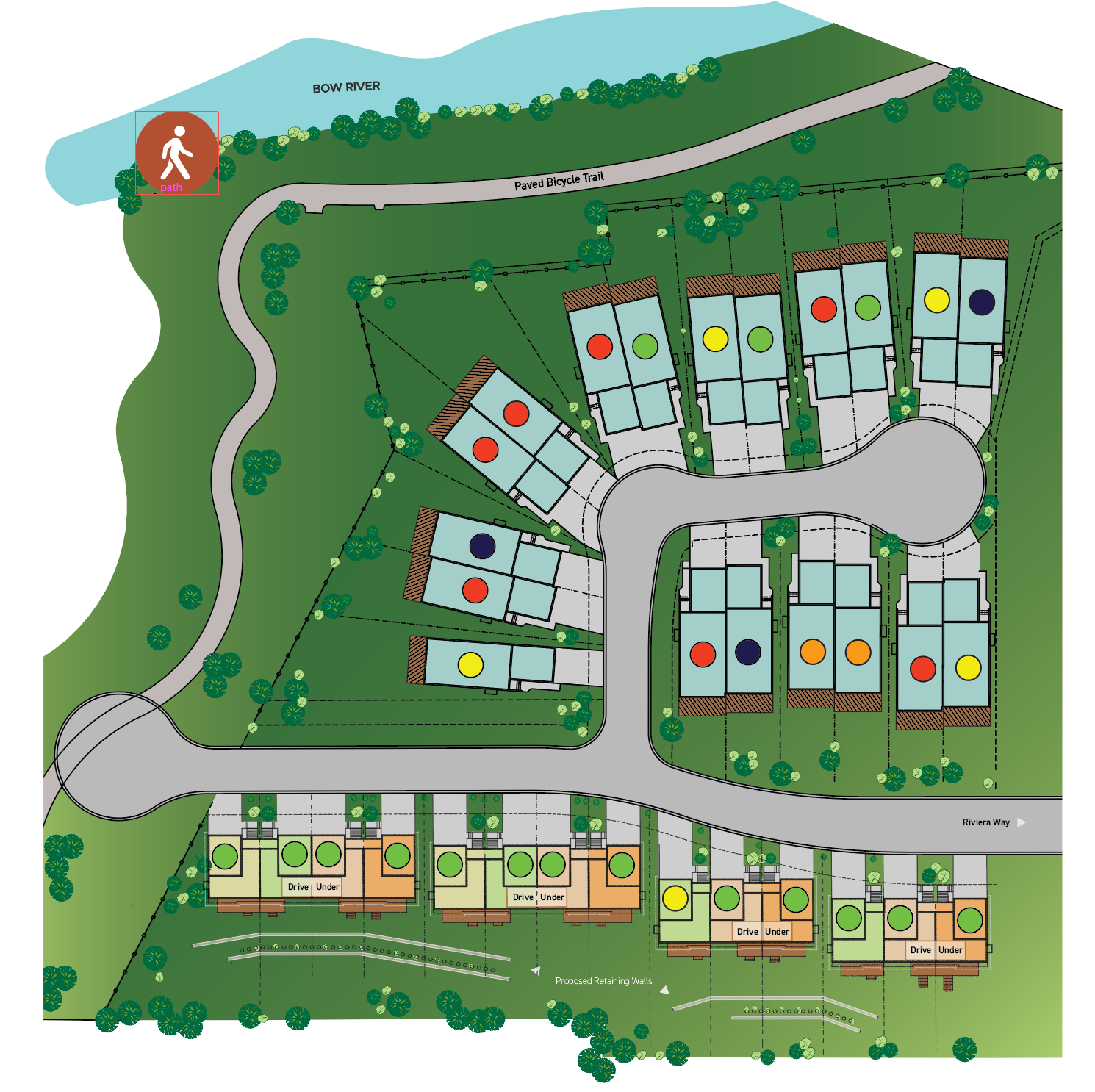 River Pointe Villas Lot Map