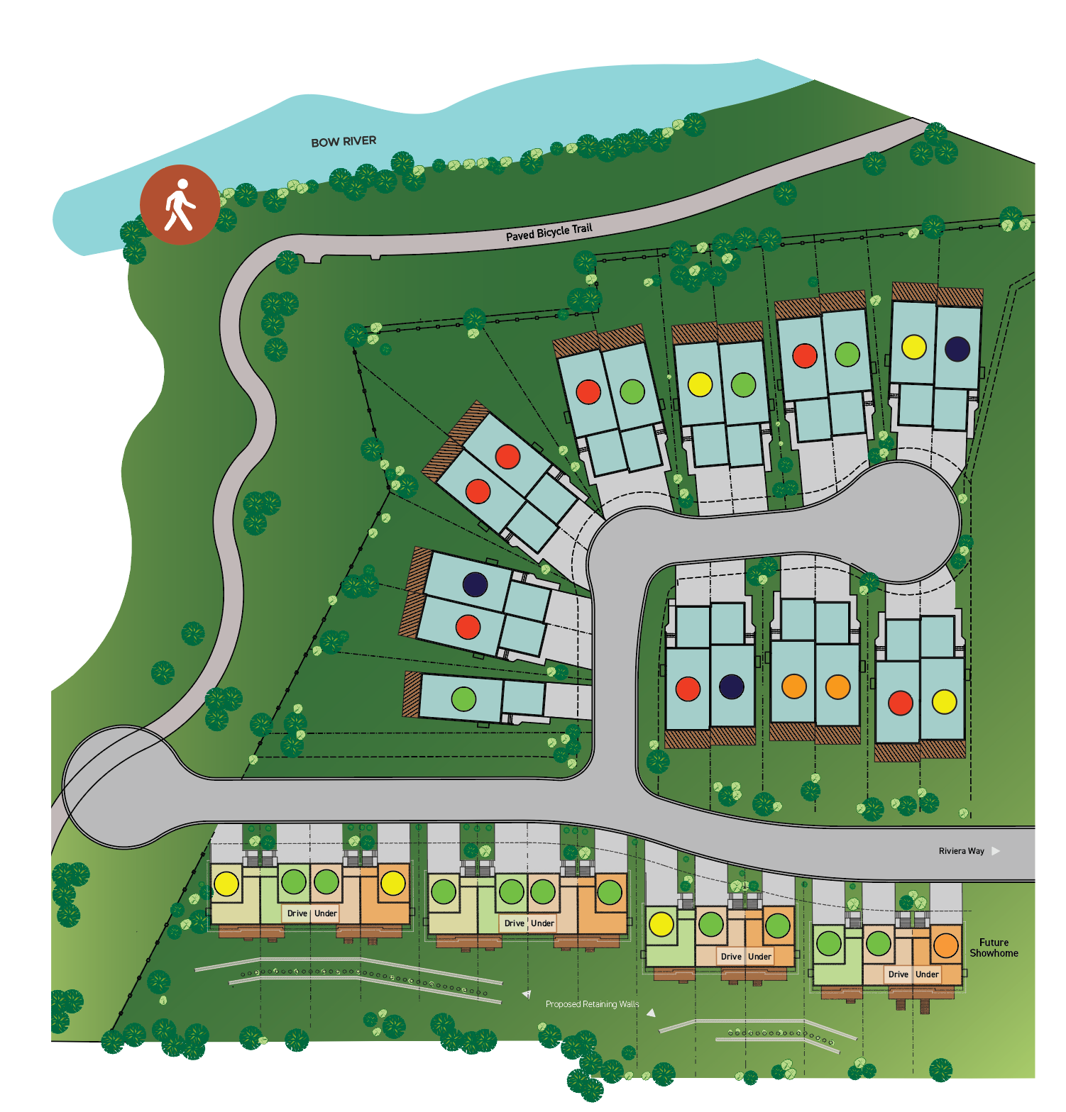 River Pointe VIllas Lot Map